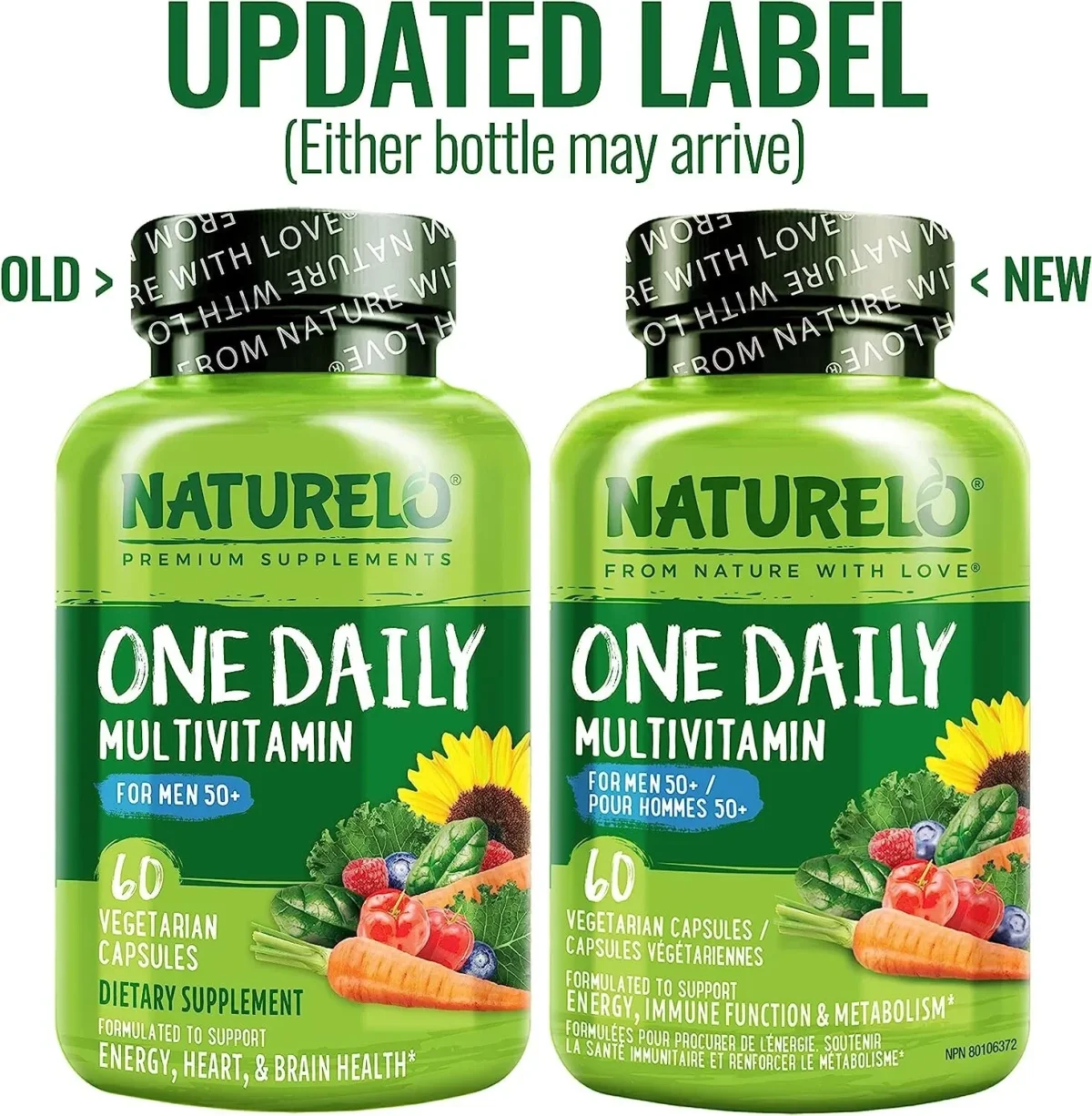 NATURELO One Daily Multivitamin for Men - with Vitamins & Minerals + Organic Whole Foods - Supplement to Boost Energy, General Health - Non-GMO - Image 4