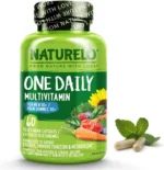NATURELO One Daily Multivitamin for Men - with Vitamins & Minerals + Organic Whole Foods - Supplement to Boost Energy, General Health - Non-GMO