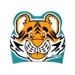 Speedo SplashPop Printed Cap – Kids Blue/Orange