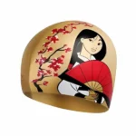 Speedo Mulan Warrior Cap – Disney Kids Edition (Gold/Red) - Image 2