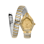 Just Cavalli JC1L303M0055 – Two-Tone Women's Watch with Champagne Dial