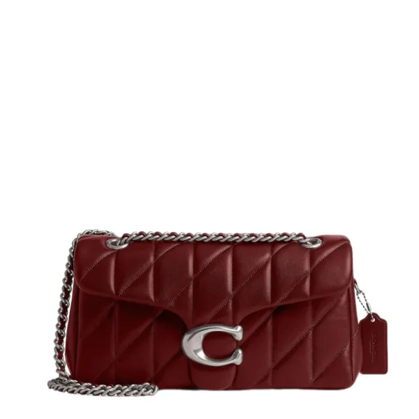 Coach Structured Shoulder Bag – Burgundy