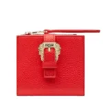 Versace Jeans Couture Logo Wallet – Red Faux Leather