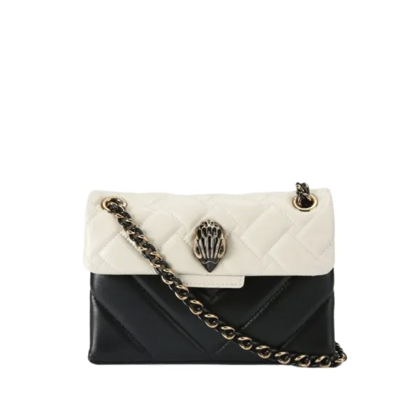 Kurt Geiger Kensington Union Jack Mini Bag – Black & White