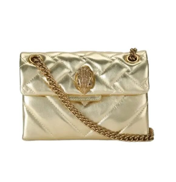 Kurt Geiger Kensington Mini Bag – Metallic Gold Leather
