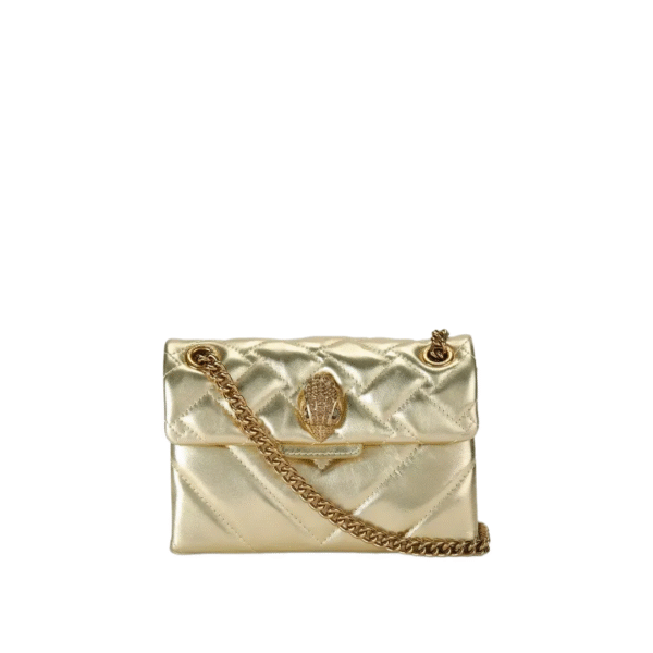 Kurt Geiger Kensington Mini Bag – Metallic Gold Leather