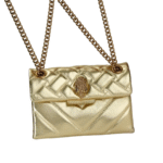 Kurt Geiger Kensington Mini Bag – Metallic Gold Leather - Image 2