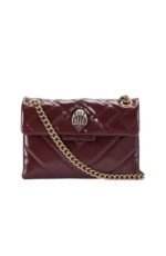 Kurt Geiger Kensington Mini Bag – burgundy Patent Leather Union Jack