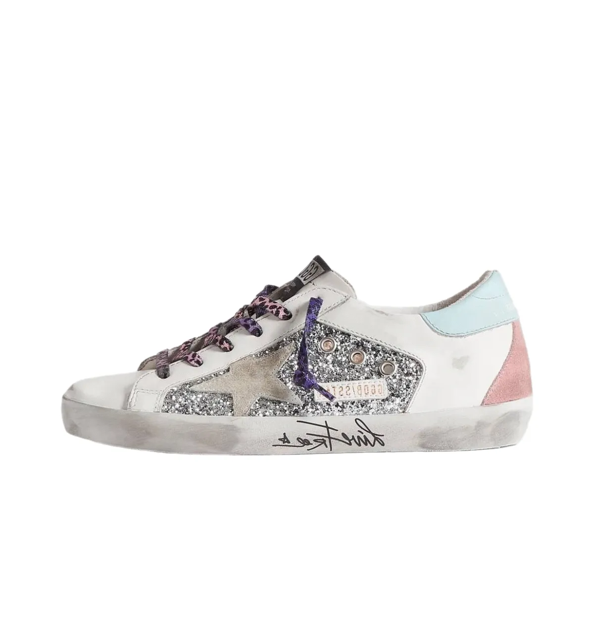 Golden Goose Women's Super-Star Multicolor Glitter Sneakers - Image 1