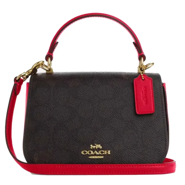 Coach Lysa Mini Top Handle Bag – Signature Canvas