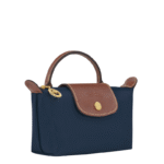 Longchamp Le Pliage Mini Crossbody – Recycled Nylon & Leather Trim - Image 3