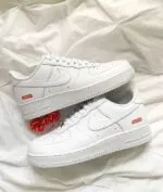 Nike Air Force 1 Low x Supreme White - Image 8