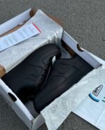 Nike Air Force 1 Low '07 Black Premium Leather - Image 6