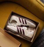 Adidas Samba OG W "Wonder White & Maroon" - Image 9