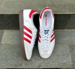 adidas Samba OG "Cloud White / Better Scarlet" - Image 2