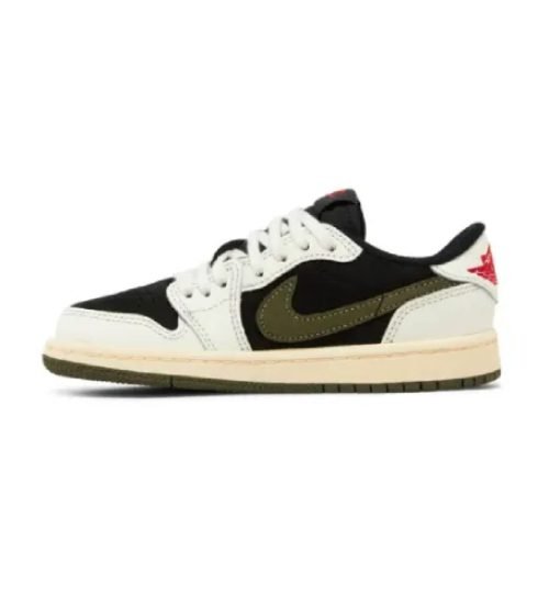 Travis Scott x Air Jordan 1 Retro Low OG SP PS ‘Olive’ – Preschool (PS)