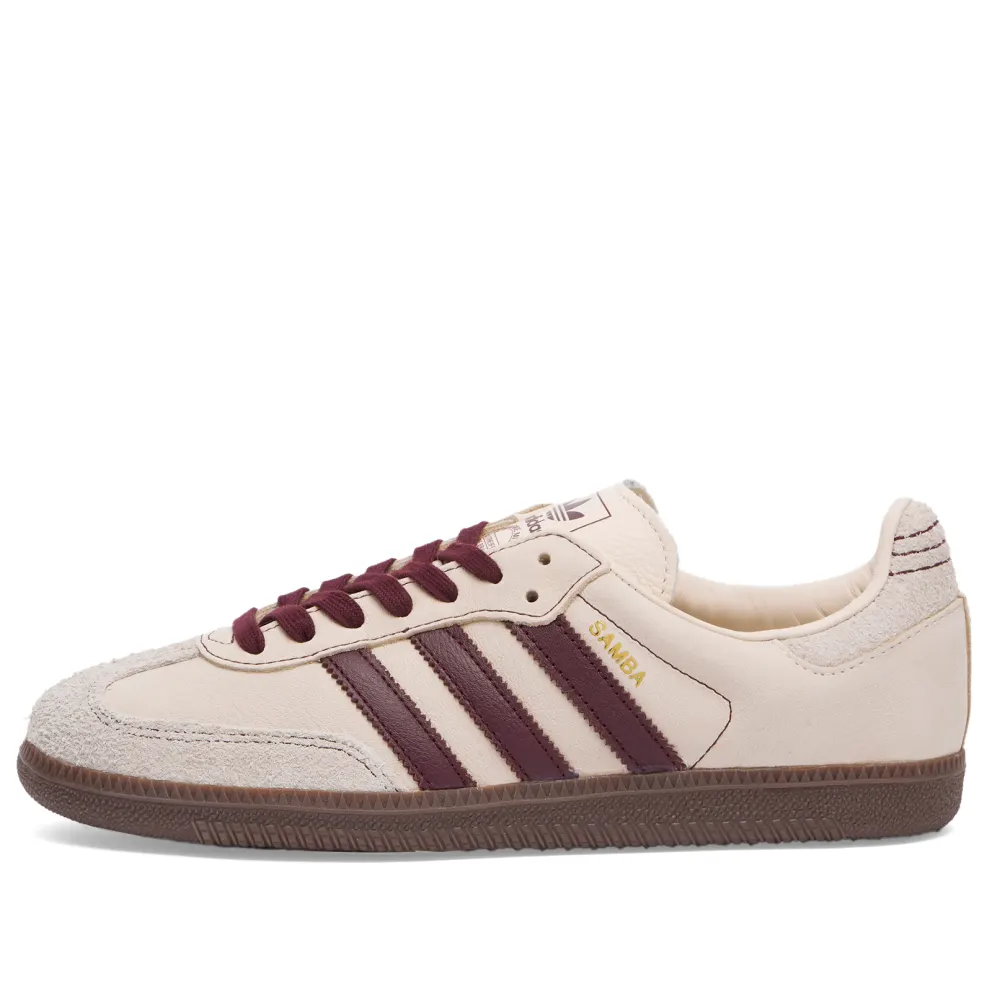 Adidas Samba OG W "Wonder White & Maroon"