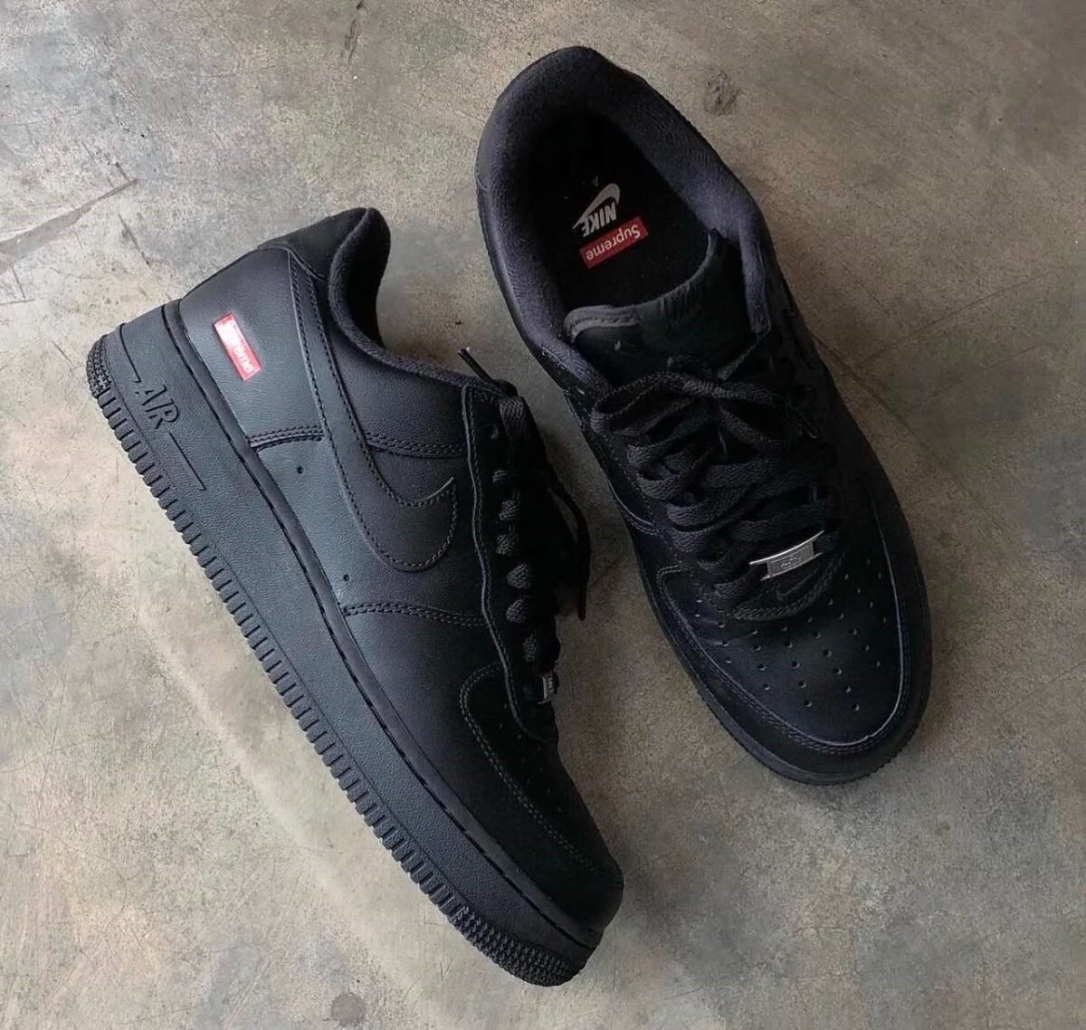 Nike Air Force 1 Low x Supreme Black - Image 9