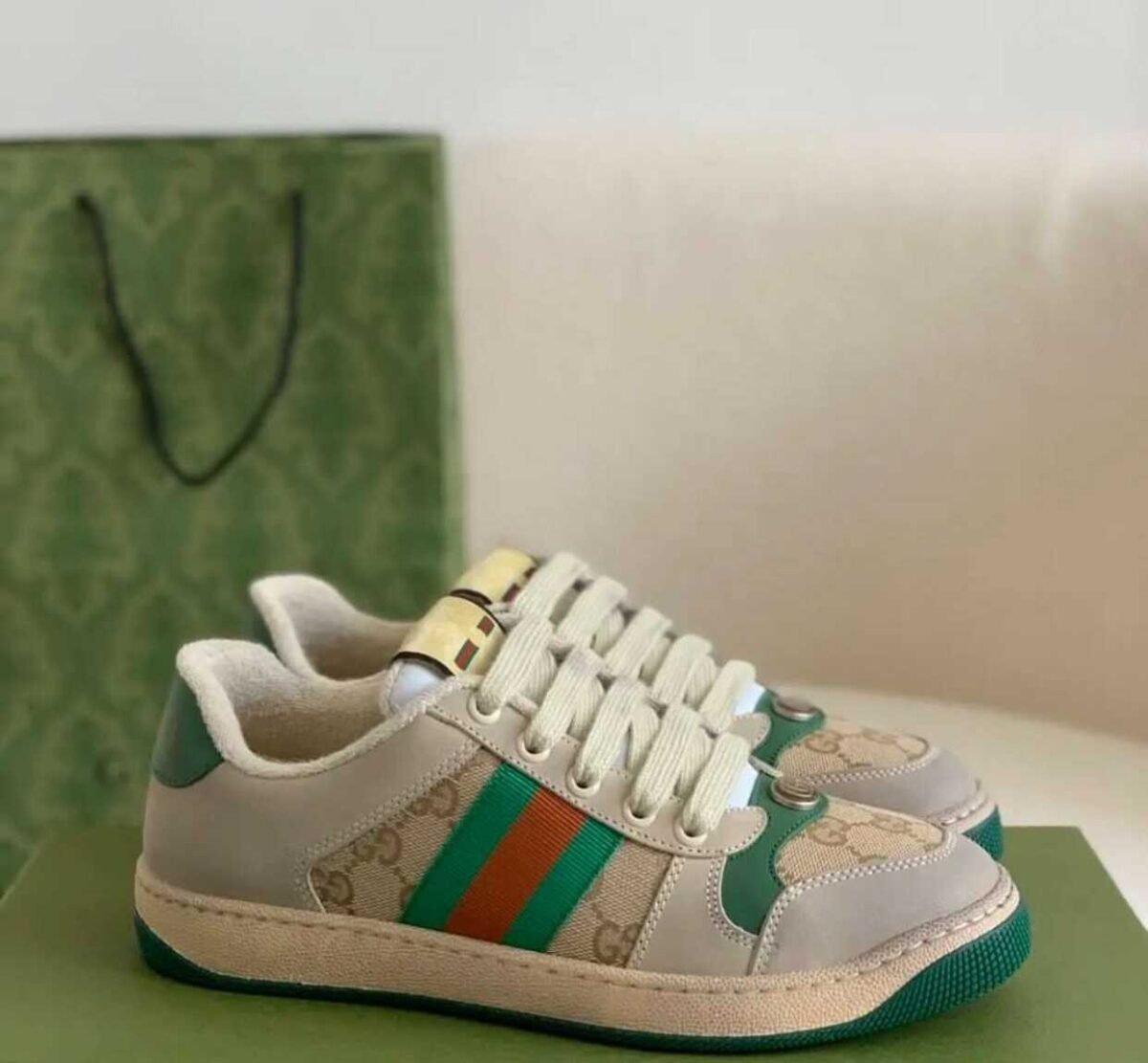 Gucci Screener leather sneakers “Retro Revival” - Image 12