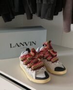 Lanvin Curb Lace-Up Sneakers | White - Image 2