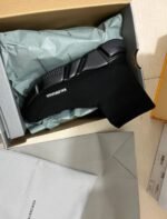 Balenciaga Speed Trainer Sneakers – Black Knit Fabric - Image 18