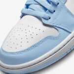 Air Jordan 1 Low Women’s Shoes White/Ice Blue - Image 4