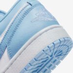 Air Jordan 1 Low Women’s Shoes White/Ice Blue - Image 12
