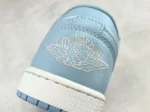 Air Jordan 1 Low Women’s Shoes White/Ice Blue - Image 8