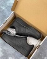 Nike Air Force 1 Low '07 Black Premium Leather - Image 5