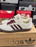 Adidas Samba OG W "Wonder White & Maroon" - Image 10