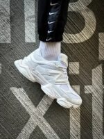 New Balance 9060 All White Shoes - Image 5