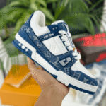 Louis Vuitton LV Trainer – Monogram Denim White Blue - Image 19