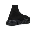 Balenciaga Speed Trainer Sneakers – Black Knit Fabric - Image 3