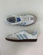 adidas Samba OG "White / Sky Blue" - Image 6