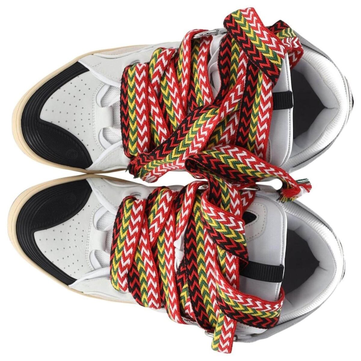 Lanvin Curb Lace-Up Sneakers | White - Image 8