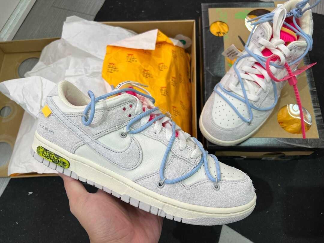 Nike x Off‑White Dunk Low “Lot 38 – Mint Mosaic” - Image 4