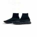 Balenciaga Speed Trainer Sneakers – Black Knit Fabric - Image 4