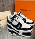 Louis Vuitton LV Trainer – White Black - Image 17