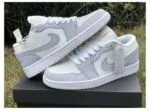 Nike Air Jordan 1 Low “Paris” Off White / Gray - Image 8