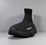 Balenciaga Speed Trainer Sneakers – Black Knit Fabric - Image 6