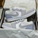 Nike Air Jordan 1 Low “Paris” Off White / Gray - Image 10