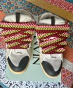 Lanvin Curb Lace-Up Sneakers | White - Image 11