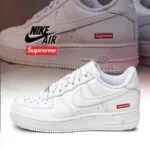 Nike Air Force 1 Low x Supreme White - Image 9