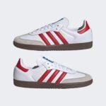 adidas Samba OG "Cloud White / Better Scarlet" - Image 9