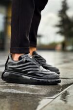 Alexander McQueen Oversized Sneakers 'Black Lux Gloss' - Image 2