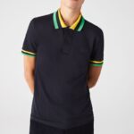 Lacoste Polo Shirt – Navy Blue Light Breathable Piqué | Slim Fit - Image 4