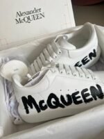 Alexander McQueen Graffiti-Print Oversized Sneakers – White - Image 2