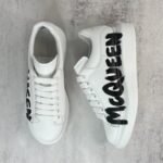 Alexander McQueen Graffiti-Print Oversized Sneakers – White - Image 9