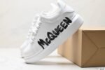 Alexander McQueen Graffiti-Print Oversized Sneakers – White - Image 7
