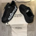 Alexander McQueen Oversized Sneakers 'Graffiti Black/White' - Image 9